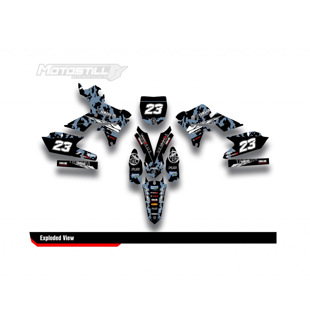 YAMAHA YZ250F 14-18 / YZ450F 14-17 GRAPHIC SET DECAL KIT