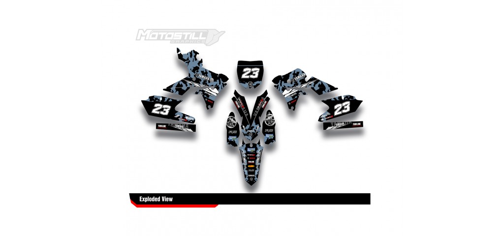 YAMAHA YZ250F 14-18 / YZ450F 14-17 GRAPHIC SET DECAL KIT