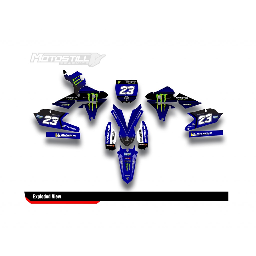 YAMAHA YZ250F 14-18 / YZ450F 14-17 GRAPHIC SET DECAL KIT