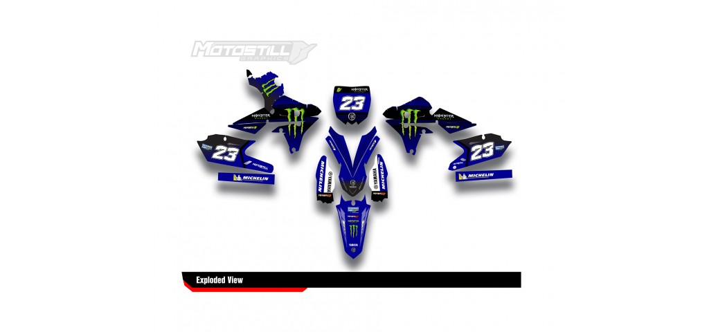 YAMAHA YZ250F 14-18 / YZ450F 14-17 GRAPHIC SET DECAL KIT
