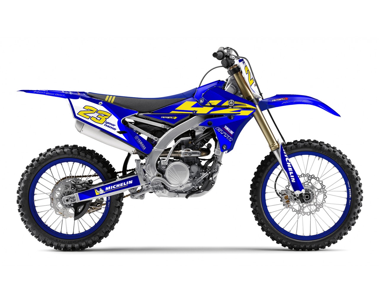 YAMAHA YZ250F 14-18 / YZ450F 14-17 GRAPHIC SET DECAL KIT