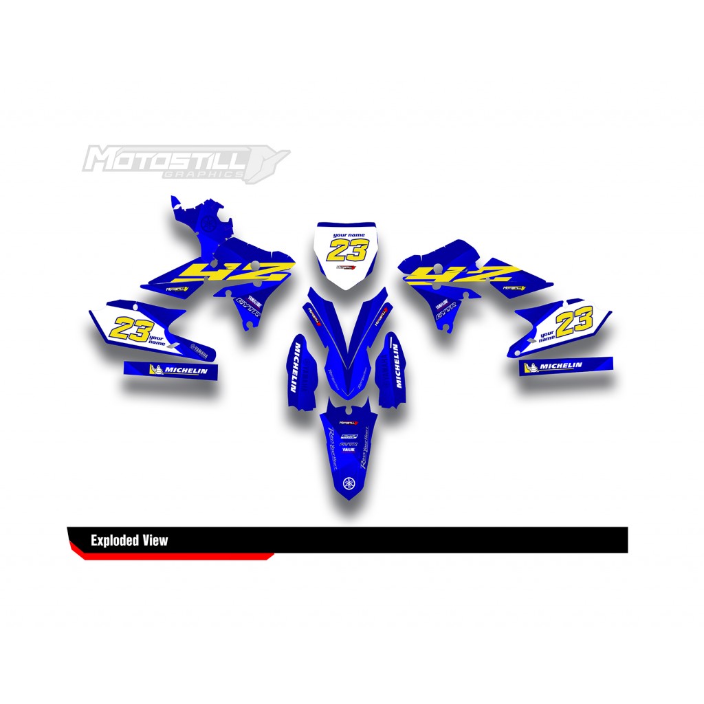 YAMAHA YZ250F 14-18 / YZ450F 14-17 GRAPHIC SET DECAL KIT