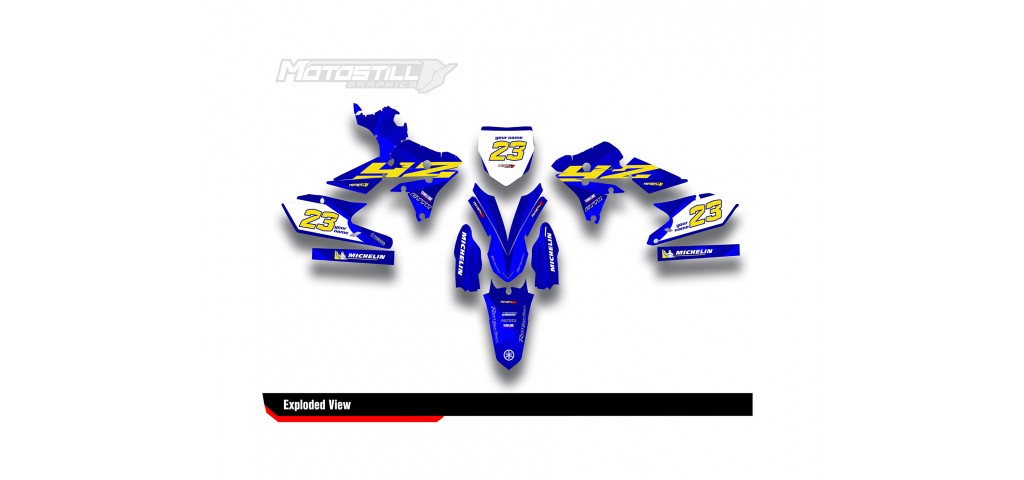 YAMAHA YZ250F 14-18 / YZ450F 14-17 GRAPHIC SET DECAL KIT