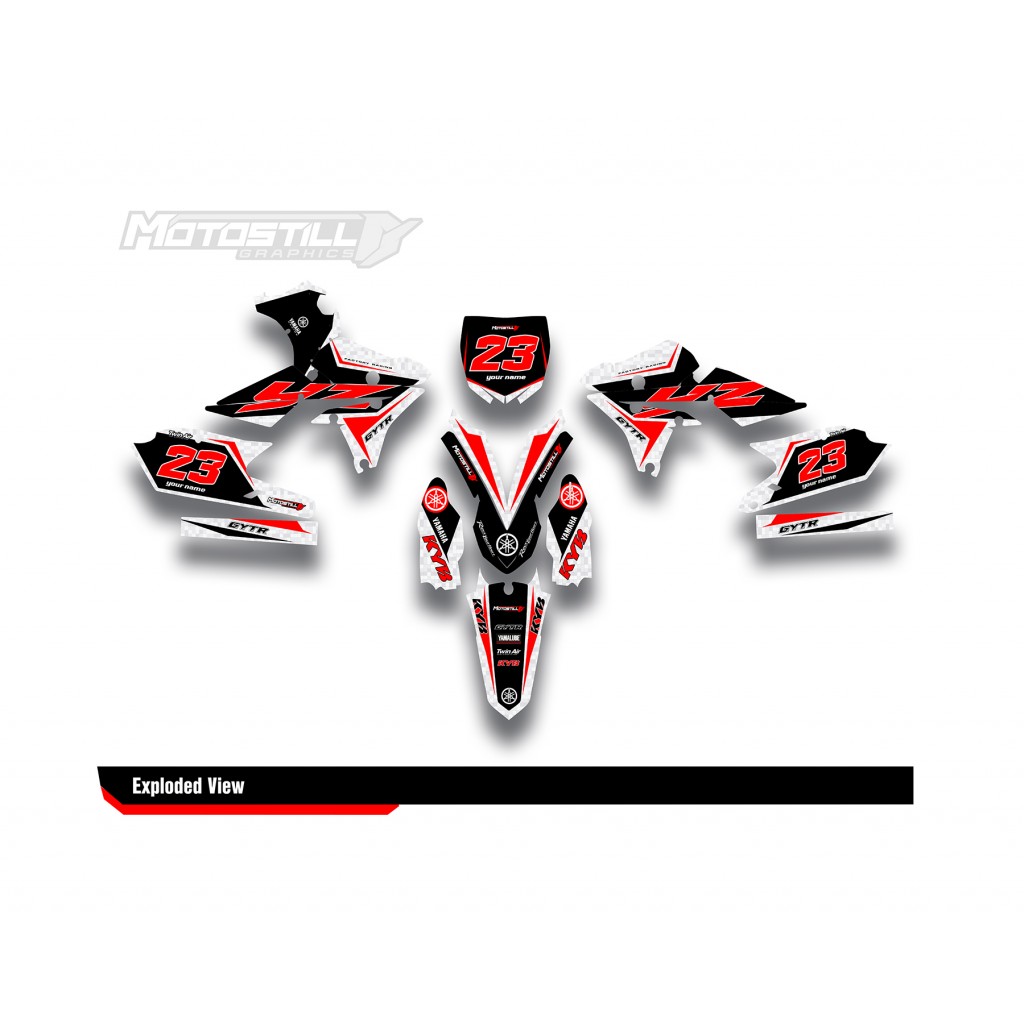 YAMAHA YZ250F 14-18 / YZ450F 14-17 GRAPHIC SET DECAL KIT