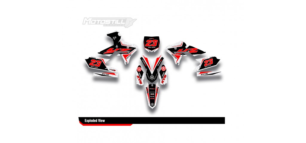 YAMAHA YZ250F 14-18 / YZ450F 14-17 GRAPHIC SET DECAL KIT
