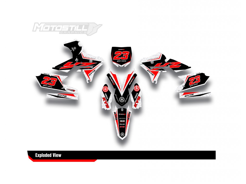 YAMAHA YZ - YZF GRAPHIC STICKER SET DECAL KIT