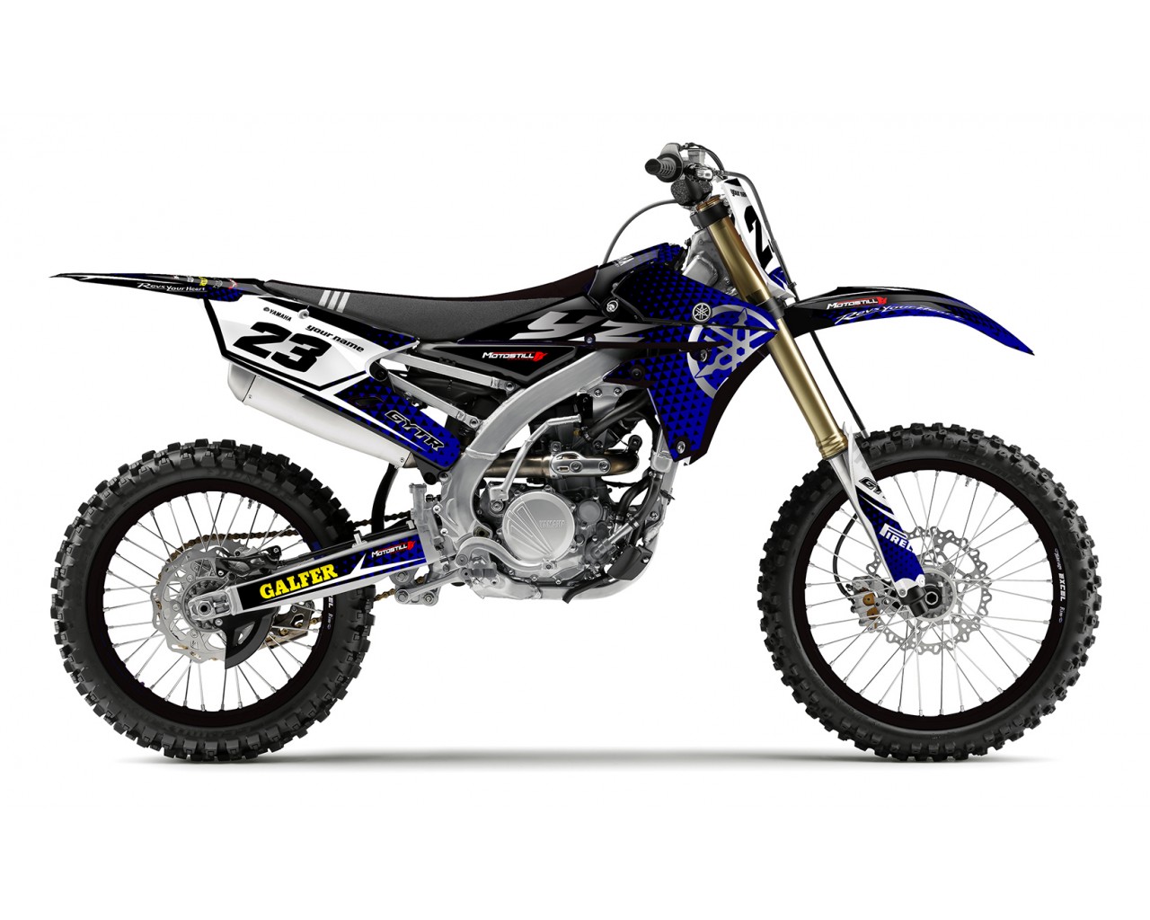 YAMAHA YZ250F 14-18 / YZ450F 14-17 GRAPHIC SET DECAL KIT