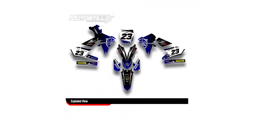 YAMAHA YZ250F 14-18 / YZ450F 14-17 GRAPHIC SET DECAL KIT
