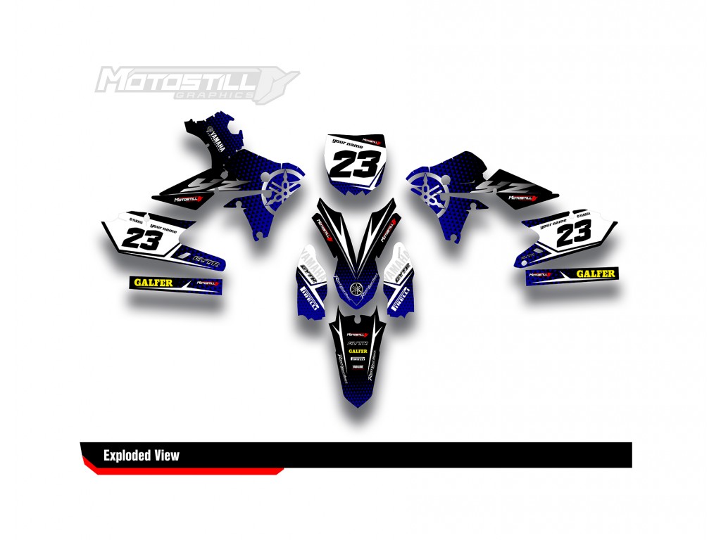 YAMAHA YZ - YZF GRAPHIC STICKER SET DECAL KIT