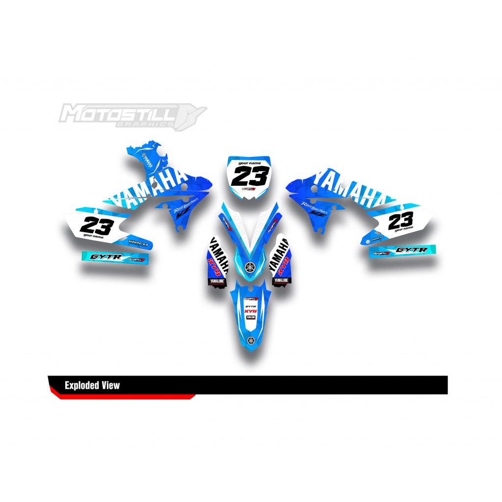YAMAHA YZ250F 14-18 / YZ450F 14-17 GRAPHIC SET DECAL KIT