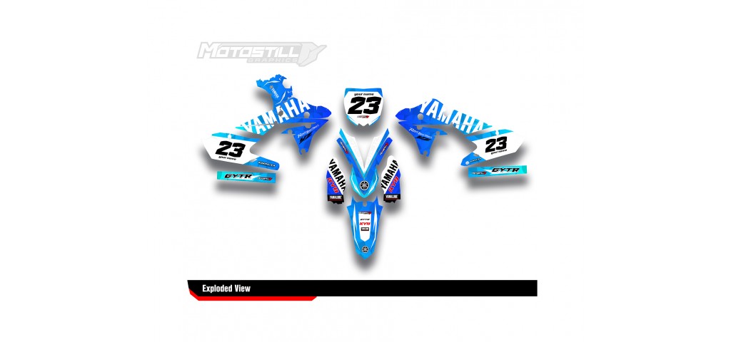 YAMAHA YZ250F 14-18 / YZ450F 14-17 GRAPHIC SET DECAL KIT