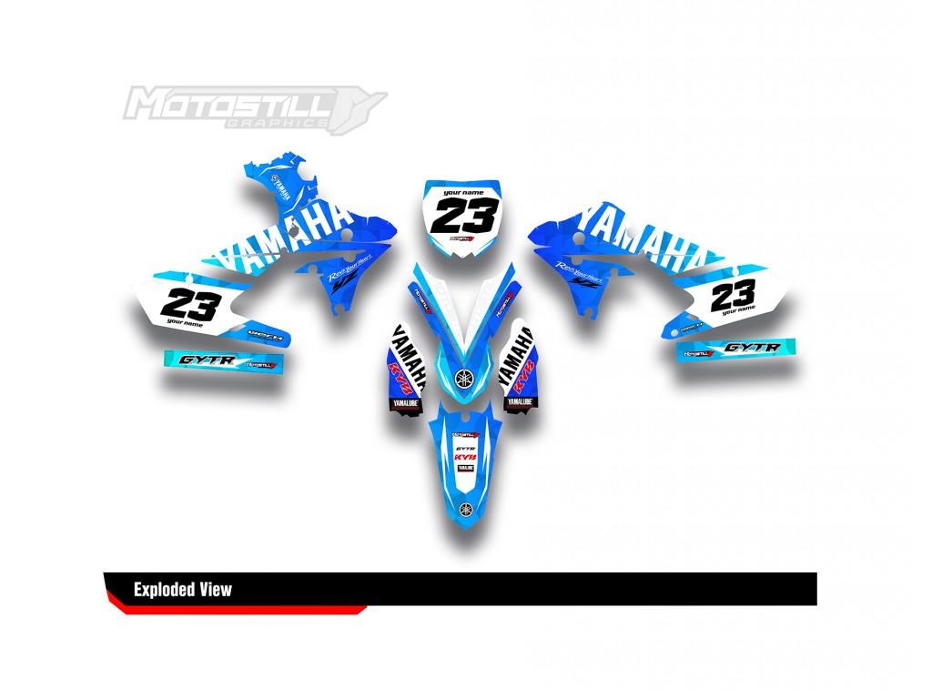 YAMAHA YZ - YZF GRAPHIC STICKER SET DECAL KIT