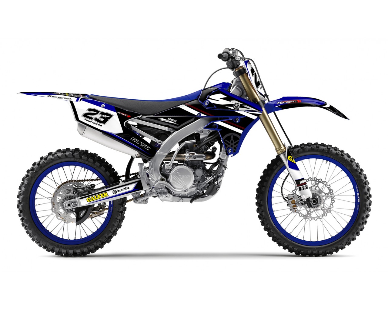 YAMAHA YZ250F 14-18 / YZ450F 14-17 GRAPHIC SET DECAL KIT