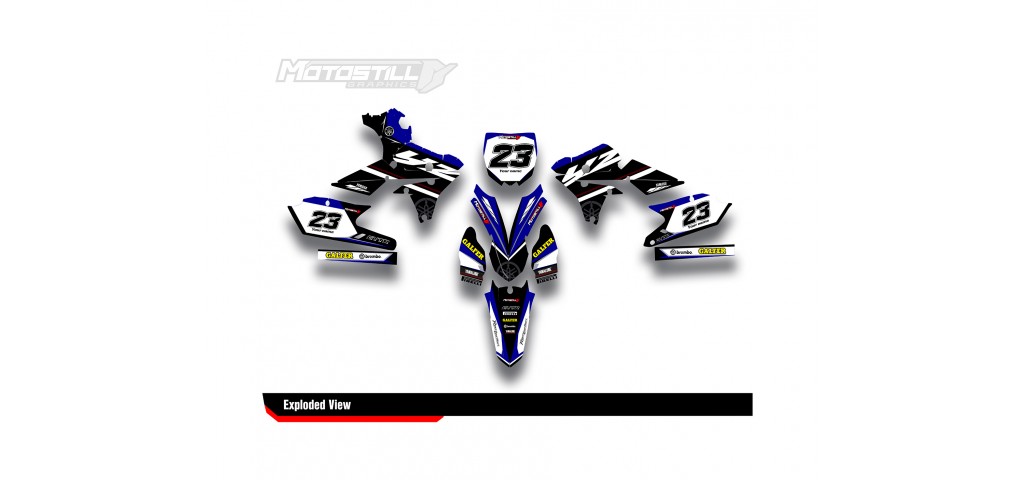 YAMAHA YZ250F 14-18 / YZ450F 14-17 GRAPHIC SET DECAL KIT
