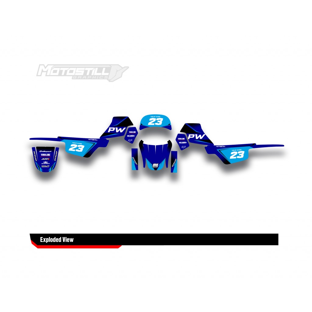 YAMAHA PW 50 GRAPHIC STICKER KIT              