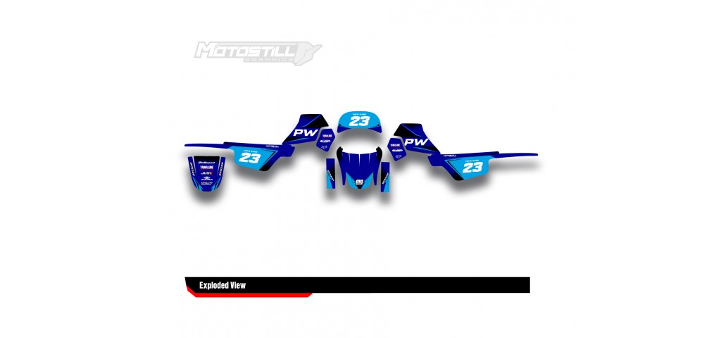 YAMAHA PW 50 GRAPHIC STICKER KIT              
