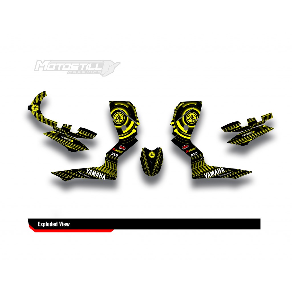YAMAHA XMAX GRAPHIC STICKER SET - DECAL KIT