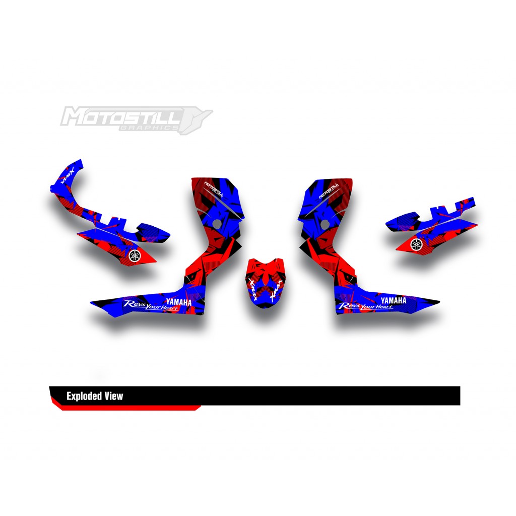 YAMAHA XMAX GRAPHIC STICKER SET - DECAL KIT