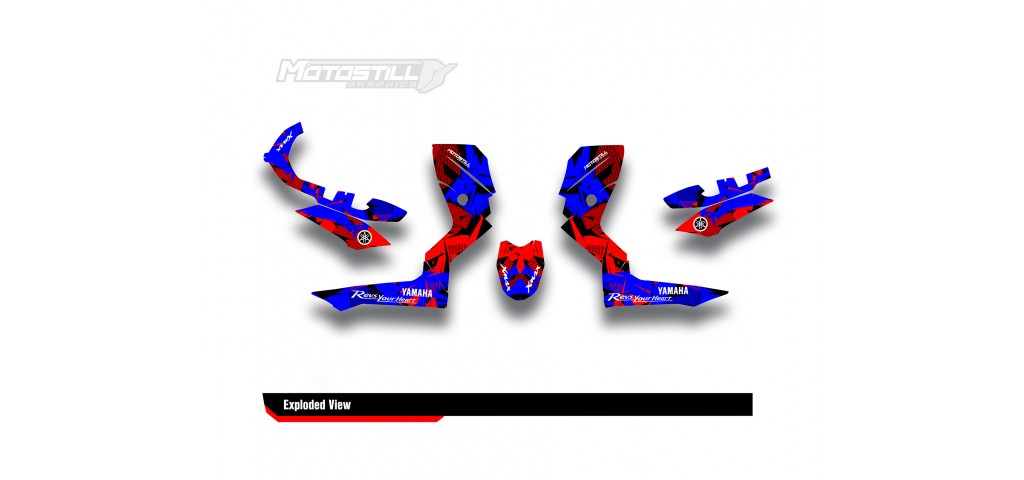 YAMAHA XMAX GRAPHIC STICKER SET - DECAL KIT