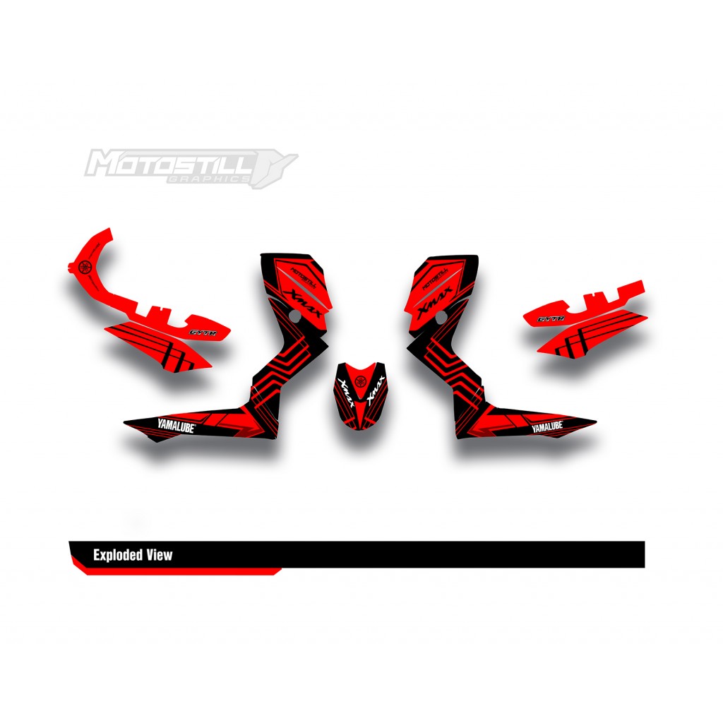 YAMAHA XMAX GRAPHIC STICKER SET - DECAL KIT