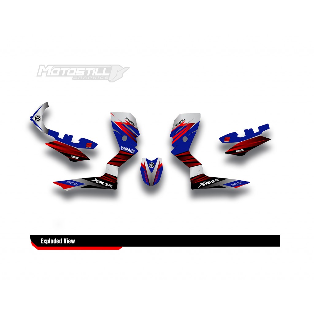 YAMAHA XMAX GRAPHIC STICKER SET - DECAL KIT