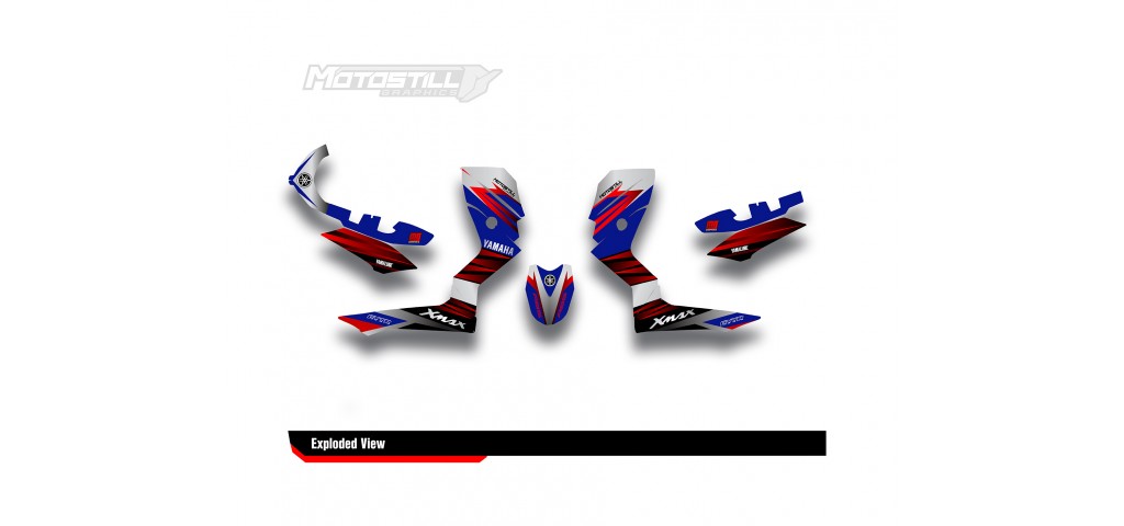 YAMAHA XMAX GRAPHIC STICKER SET - DECAL KIT