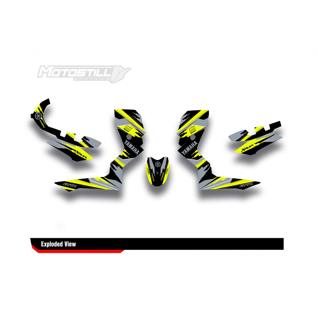 YAMAHA XMAX GRAPHIC STICKER SET - DECAL KIT