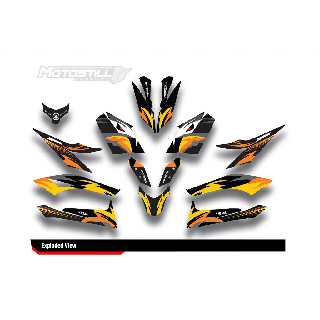 YAMAHA XMAX GRAPHIC STICKER SET - DECAL KIT