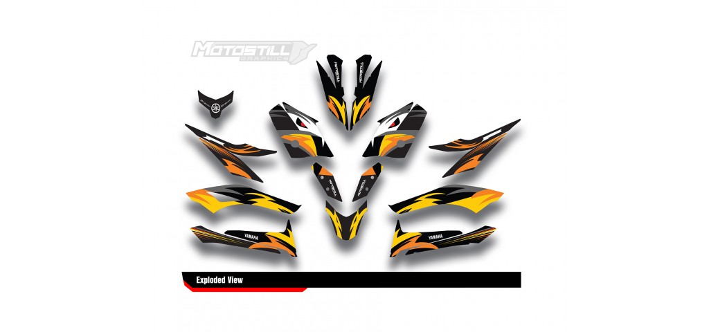 YAMAHA XMAX GRAPHIC STICKER SET - DECAL KIT