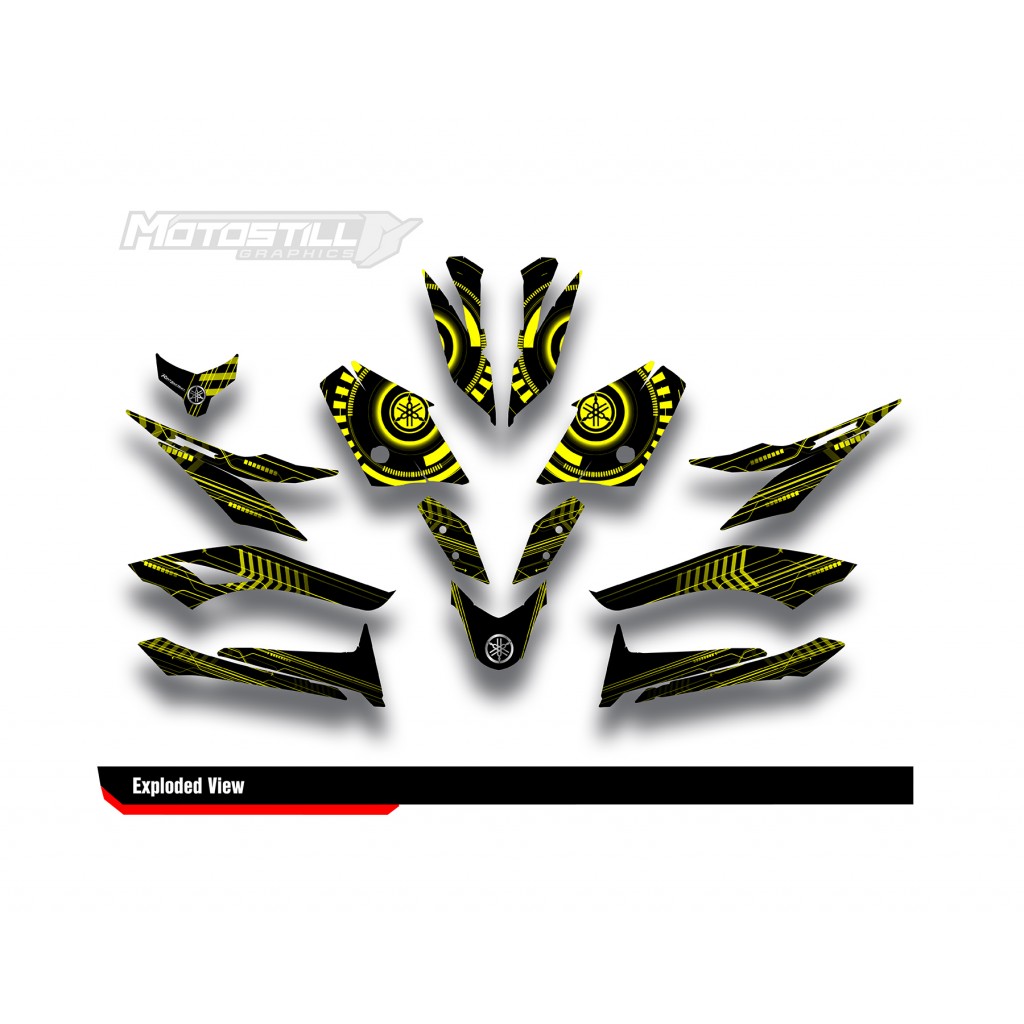 YAMAHA XMAX GRAPHIC STICKER SET - DECAL KIT