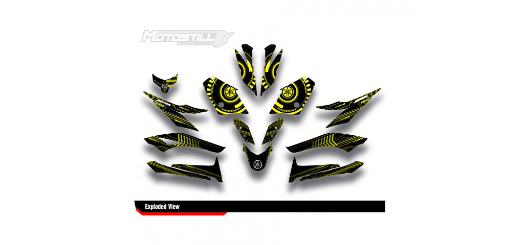YAMAHA XMAX GRAPHIC STICKER SET - DECAL KIT