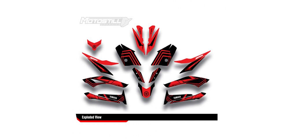 YAMAHA XMAX GRAPHIC STICKER SET - DECAL KIT