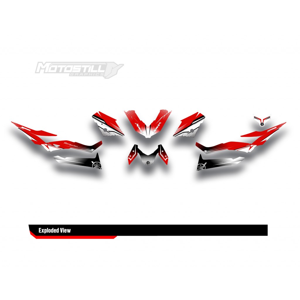 YAMAHA XMAX GRAPHIC STICKER SET - DECAL KIT