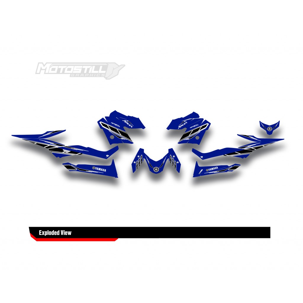 YAMAHA XMAX GRAPHIC STICKER SET - DECAL KIT