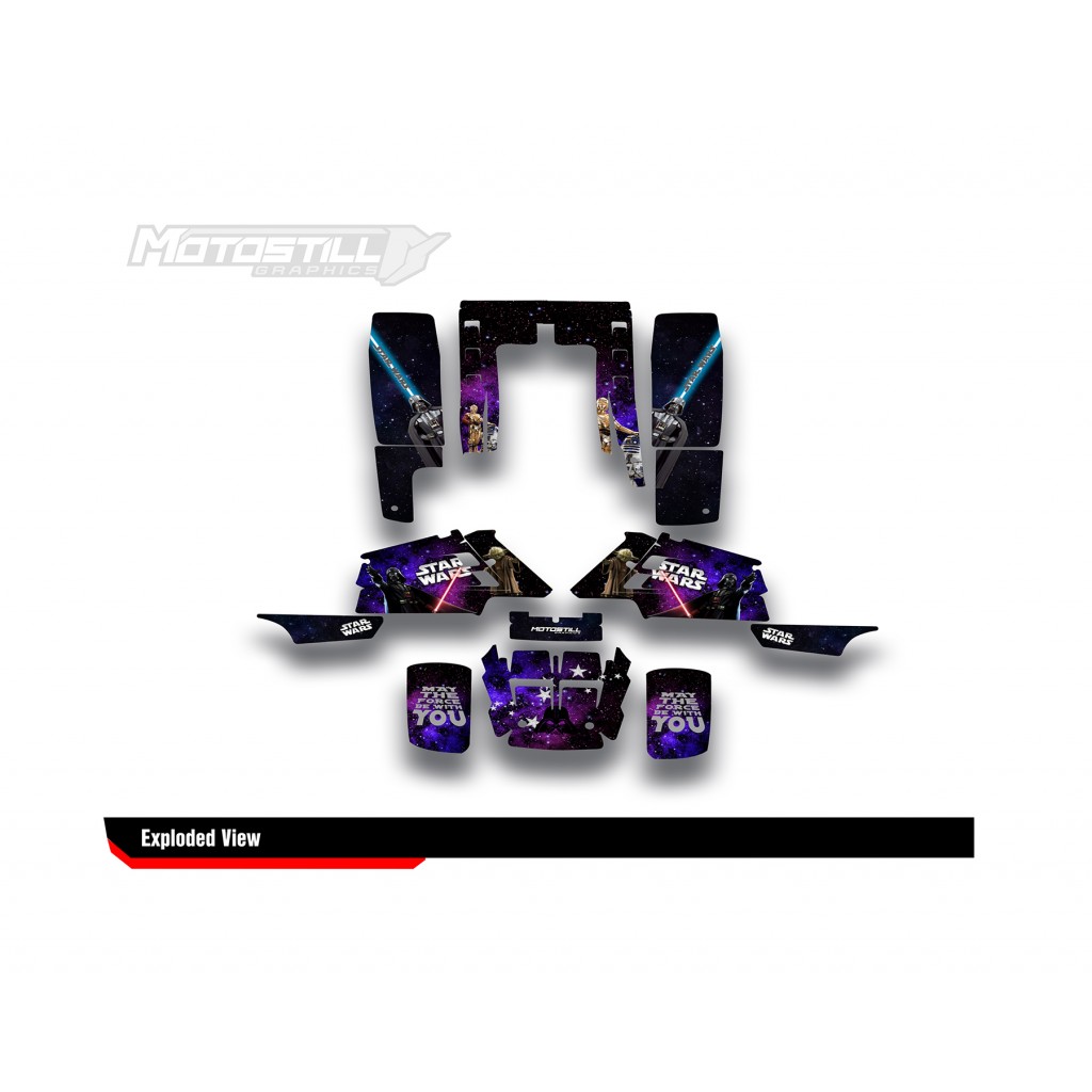 YAMAHA BANSHEE GRAPHIC STICKER SET - DECAL KIT