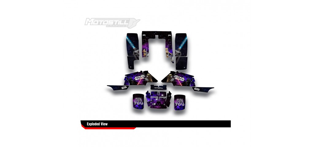 YAMAHA BANSHEE GRAPHIC STICKER SET - DECAL KIT