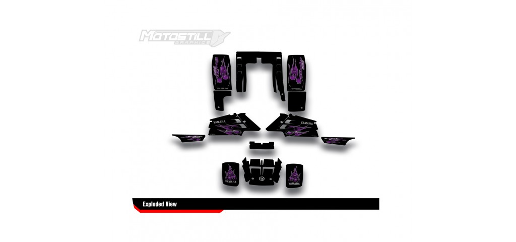 YAMAHA BANSHEE GRAPHIC STICKER SET - DECAL KIT