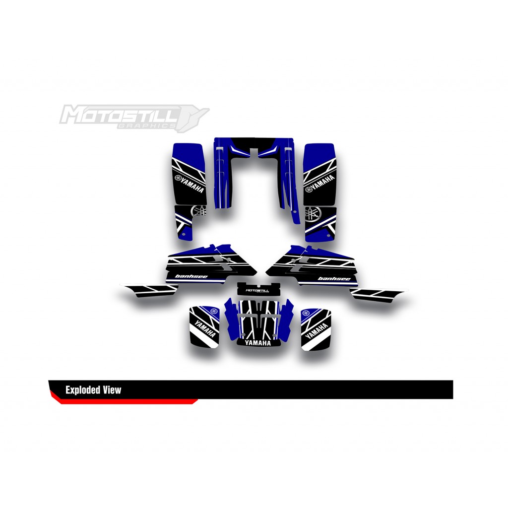 YAMAHA BANSHEE GRAPHIC STICKER SET - DECAL KIT