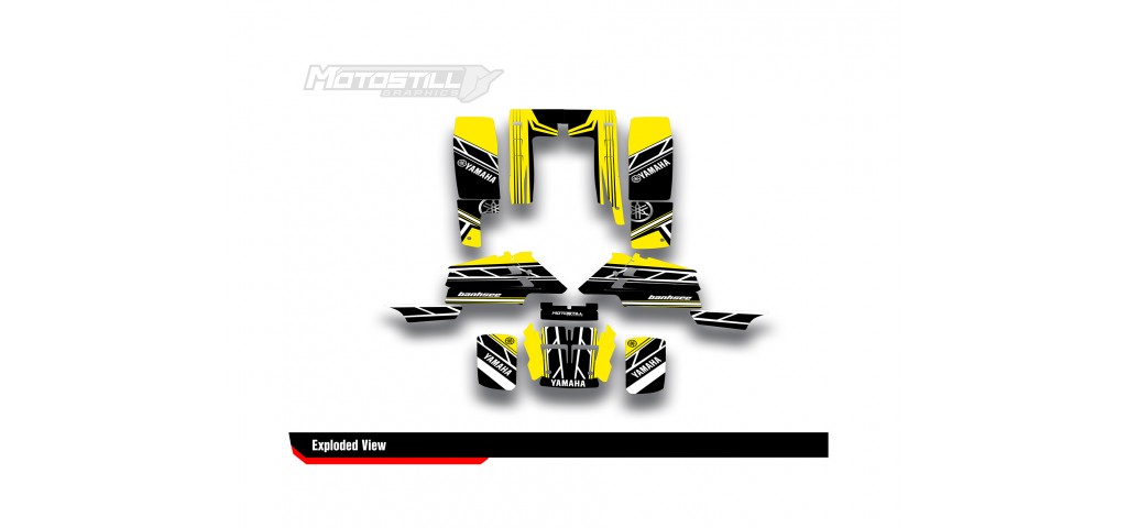 YAMAHA BANSHEE GRAPHIC STICKER SET - DECAL KIT