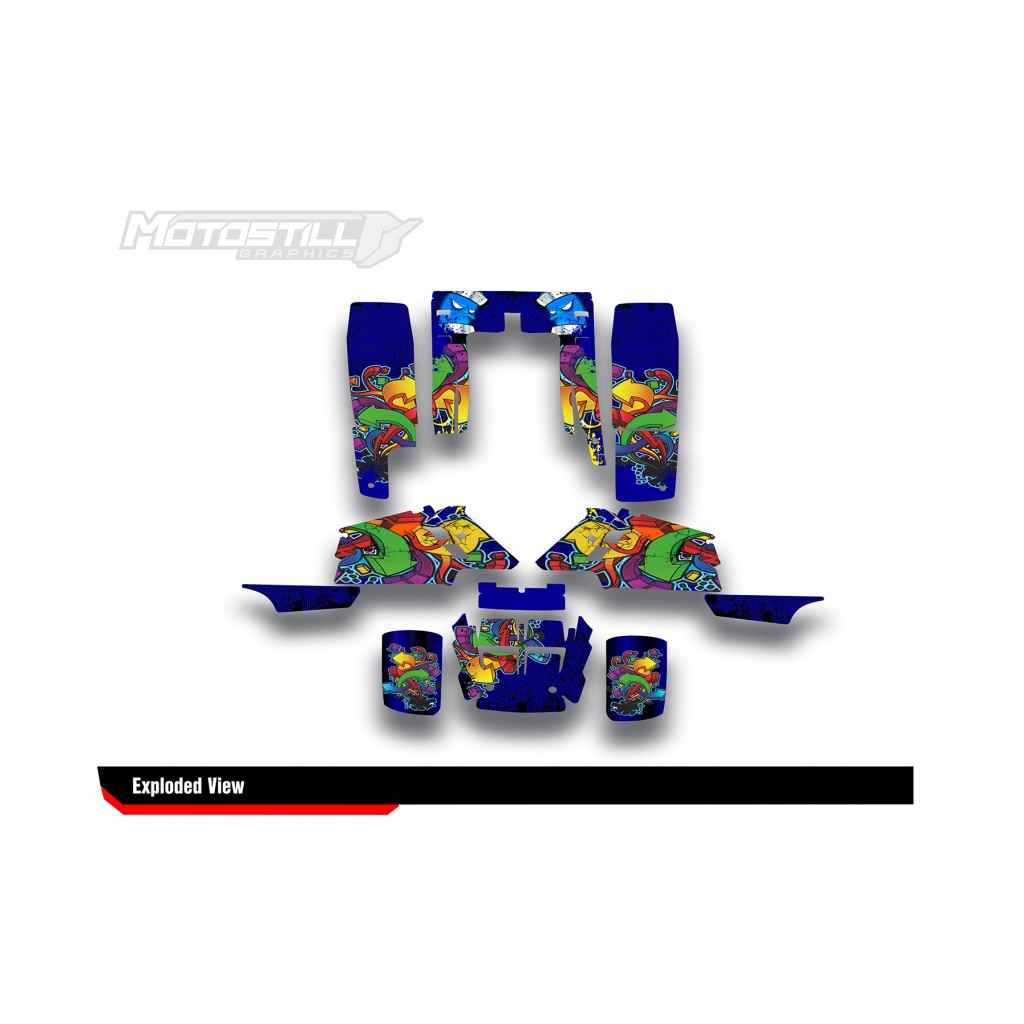 YAMAHA BANSHEE GRAPHIC STICKER SET - DECAL KIT