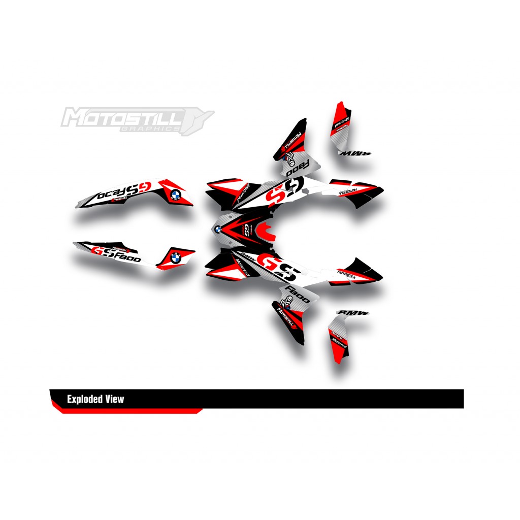 BMW F 800 GS 2008-2015 GRAPHIC SET - DECAL KIT