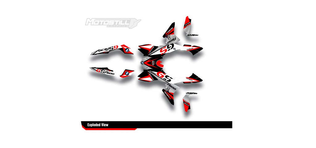 BMW F 800 GS 2008-2015 GRAPHIC SET - DECAL KIT