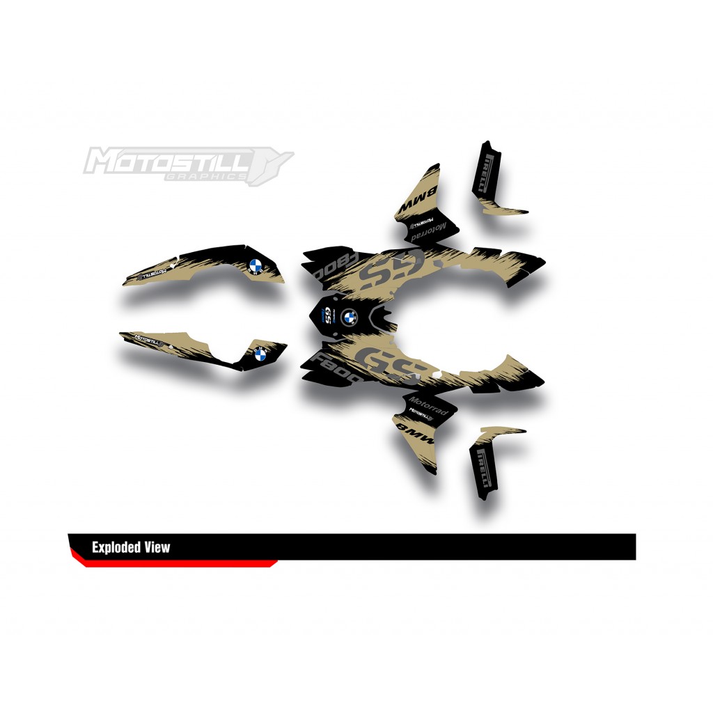 BMW F 800 GS 2008-2015 GRAPHIC SET - DECAL KIT