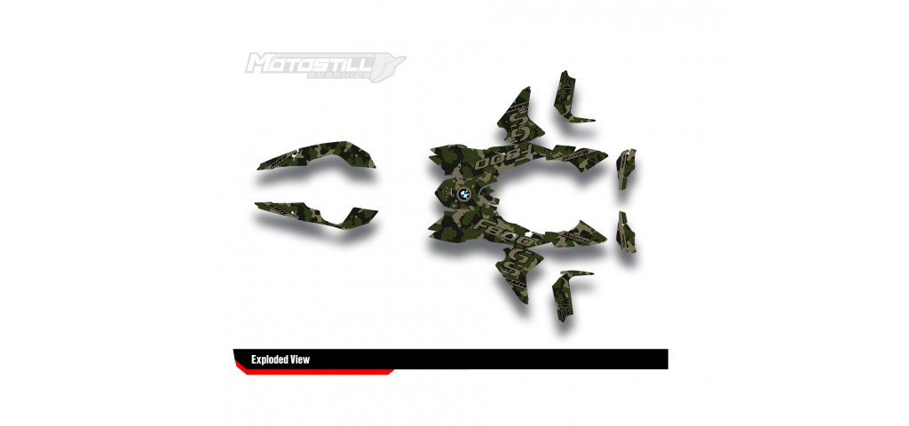 BMW F 800 GS 2008-2015 GRAPHIC SET - DECAL KIT
