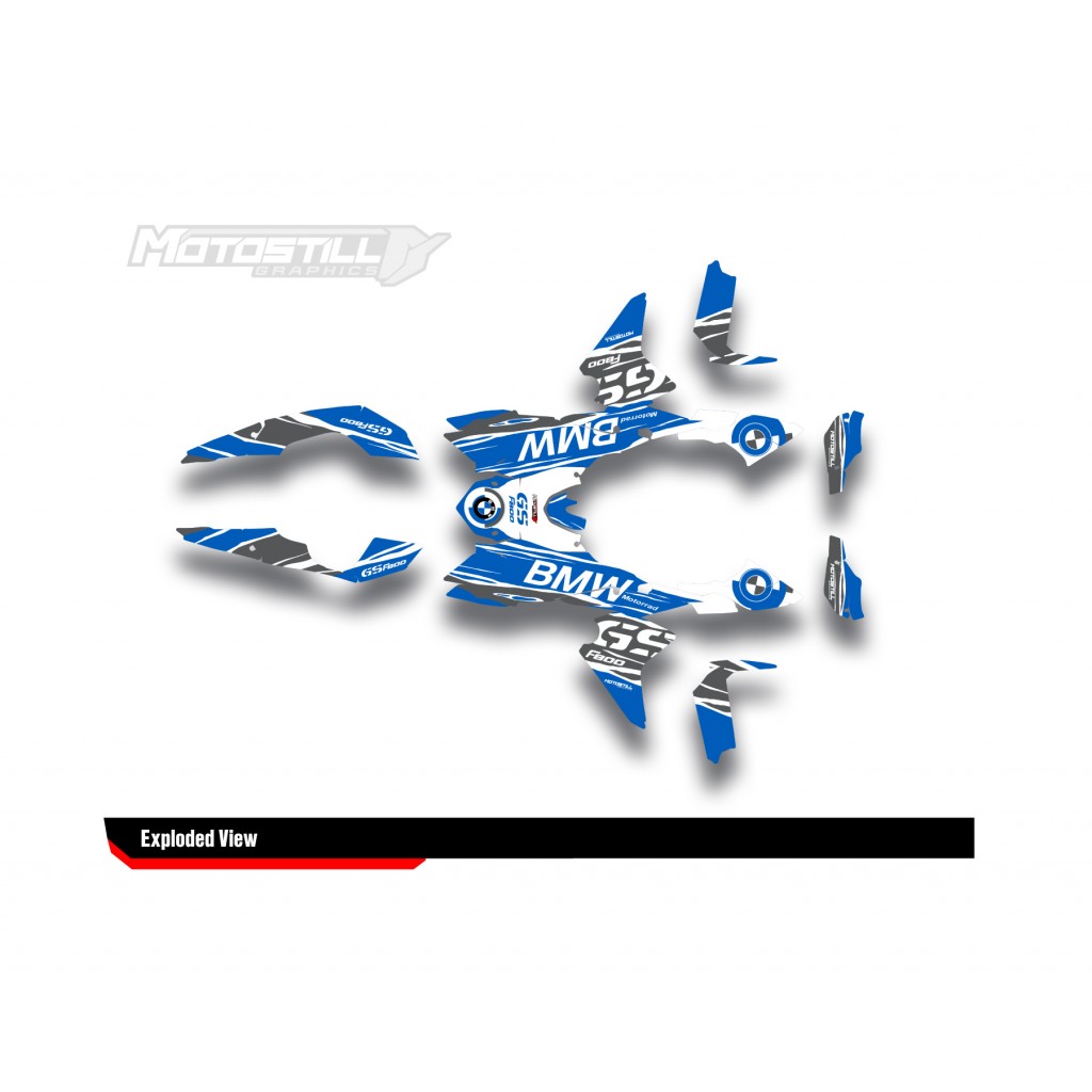 BMW F 800 GS 2008-2015 GRAPHIC SET - DECAL KIT