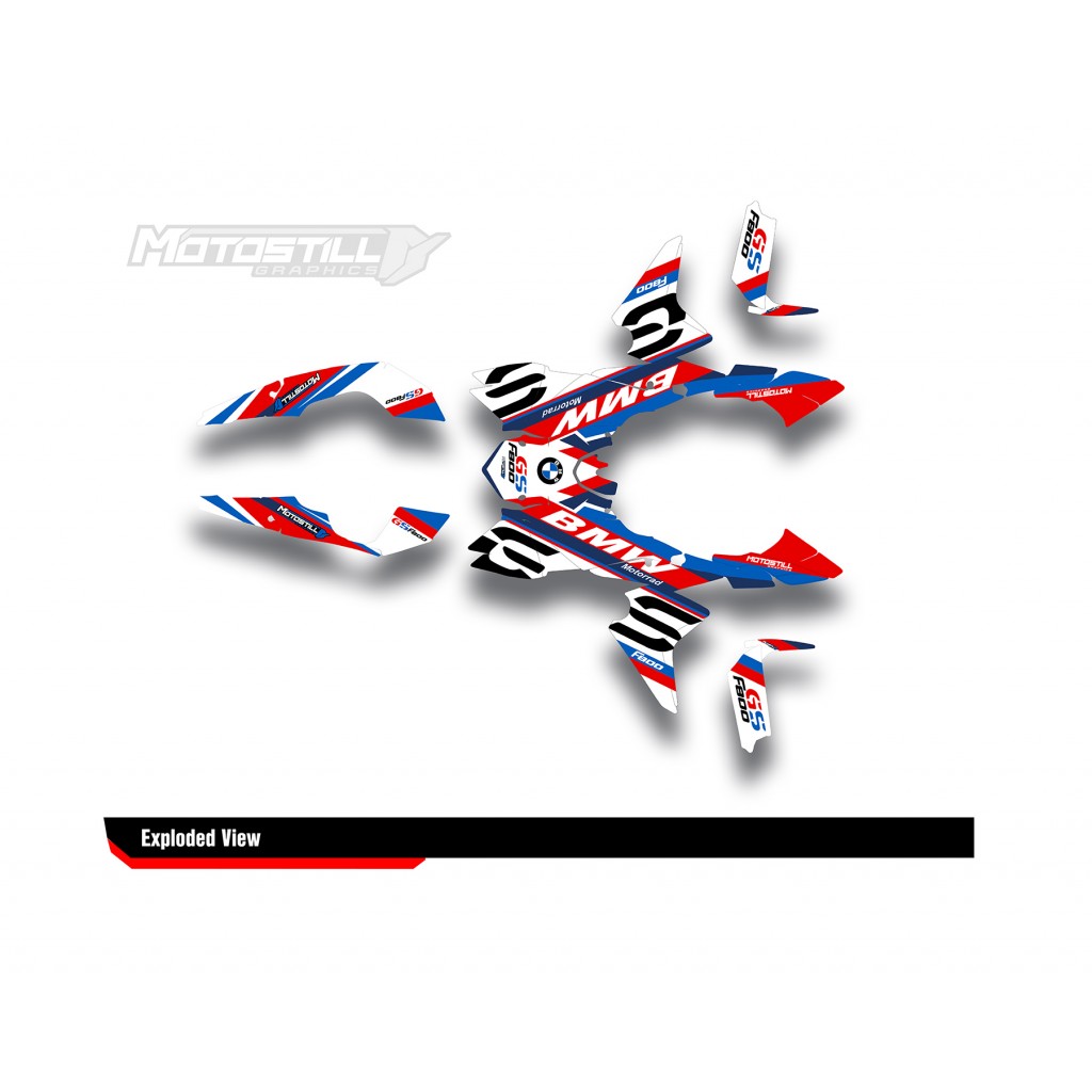 BMW F 800 GS 2008-2015 GRAPHIC SET - DECAL KIT