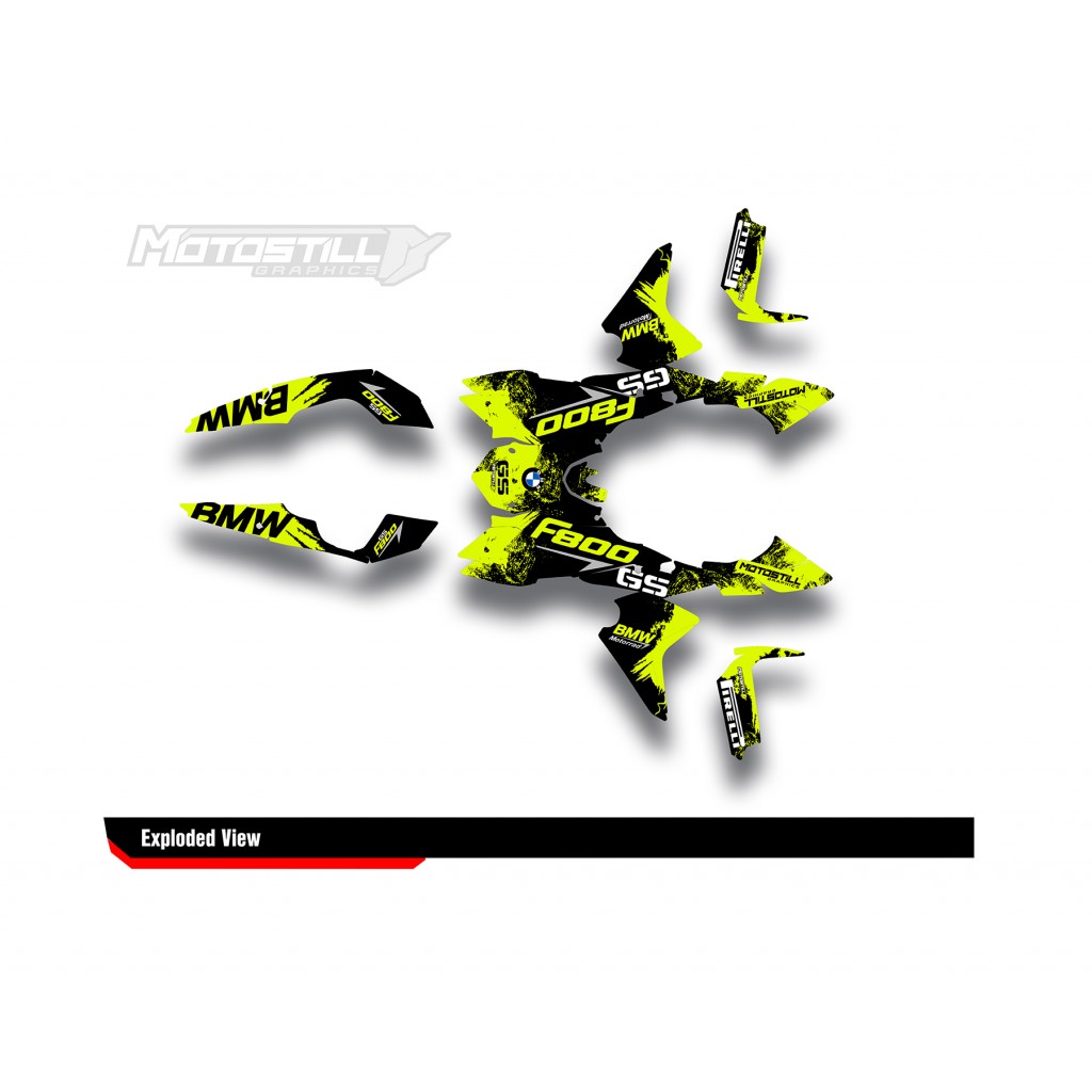 BMW F 800 GS 2008-2015 GRAPHIC SET - DECAL KIT