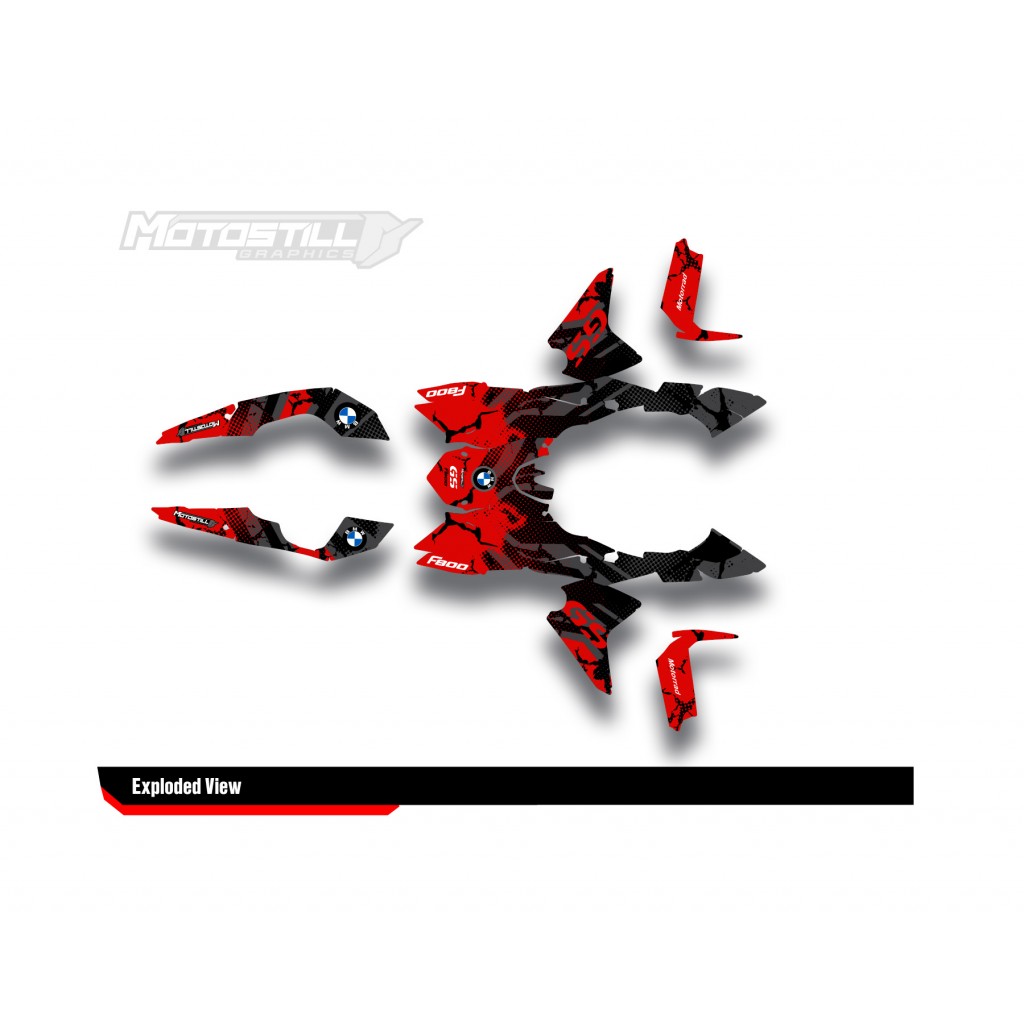 BMW F 800 GS 2008-2015 GRAPHIC SET - DECAL KIT