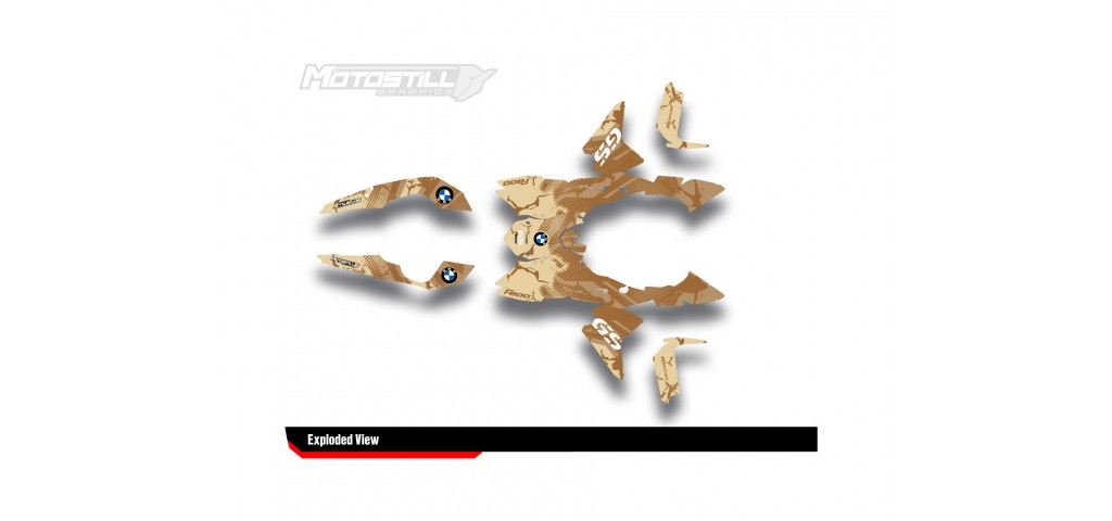 BMW F 800 GS 2008-2015 GRAPHIC SET - DECAL KIT