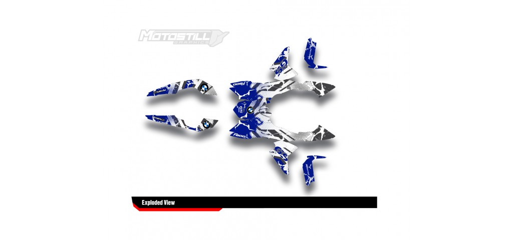 BMW F 800 GS 2008-2015 GRAPHIC SET - DECAL KIT